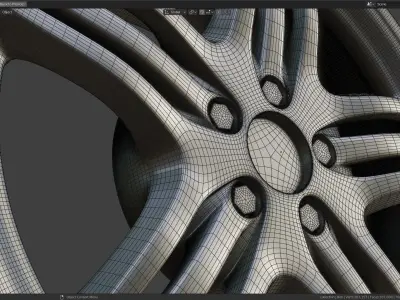 Car rim Mercedes AMG for tire 3D model