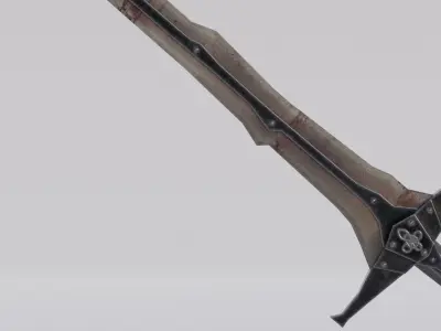 Dragon Bon Sword from Skyrim Low-poly 3D model