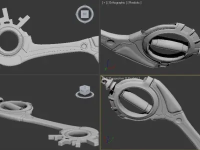 Dual Disc Blade 3D model