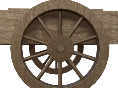 Garden Cart Low-poly 3D model purchase