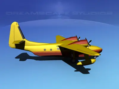 Grumman G-73 Mallard V14 3D model