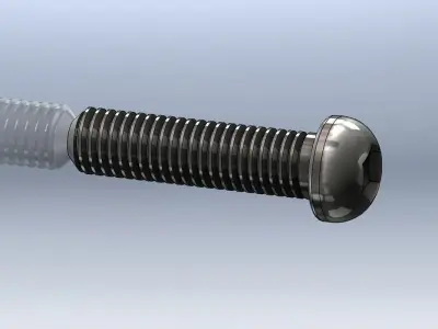 M5x20 pan head screw Free 3D model