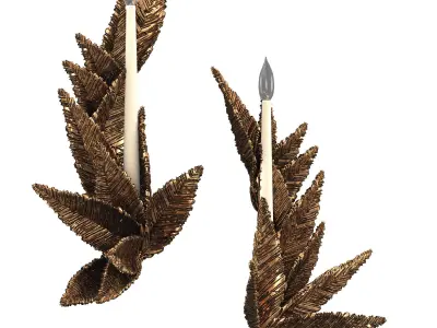 DONER GOLDEN WALL SCONCE 3D model