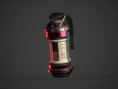 Sci-Fi Grenades 3D model