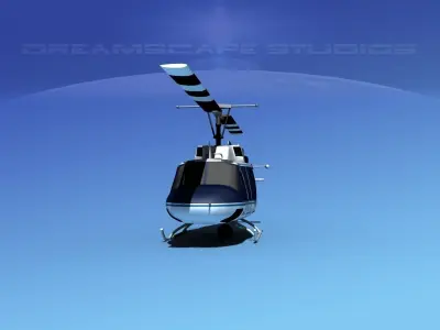 Bell UH-1N National Parks Service 3D model