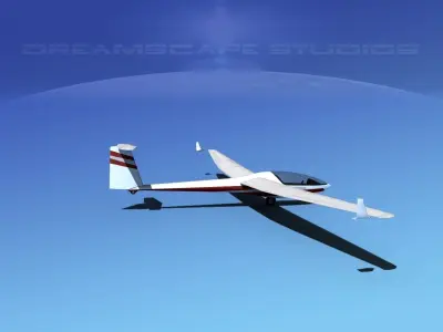 Glaser-Dirks DG-300 Glider V05 3D model
