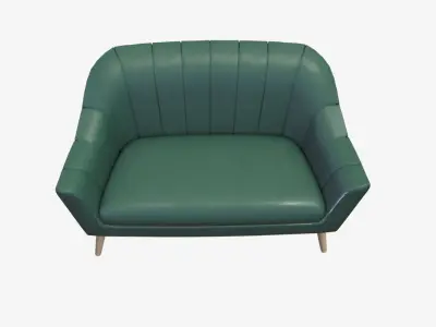 Sofa furniture Free low-poly 3D model