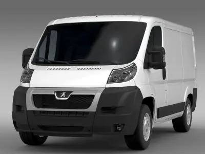Peugeot Boxer Van L1H1 2006-2014 3D model