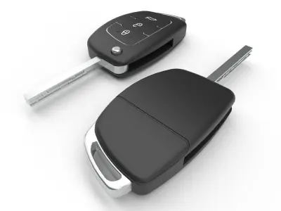 Car key Model 2 Low-poly 3D model