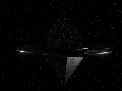 alien structure Low-poly 3D model