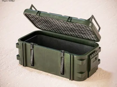 Military Weapon Crate V2 PBR Low-poly 3D model