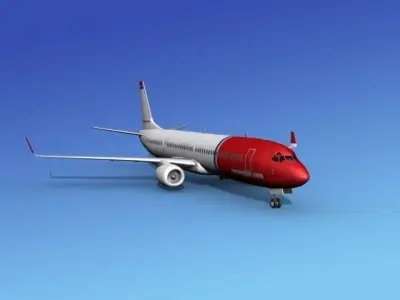 Boeing 737-900ER Norwegian Air 3D model