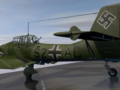 Junkers Ju-87 B-1 3D model
