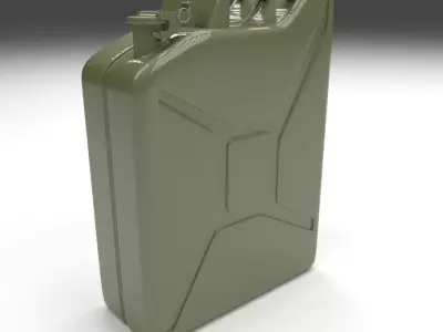 Jerry Can Green Low-poly 3D model