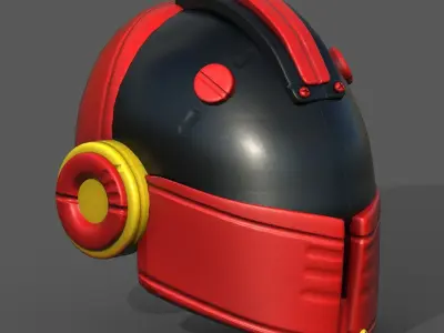 Helmet plastic mask protection pollution  Low-poly 3D model order