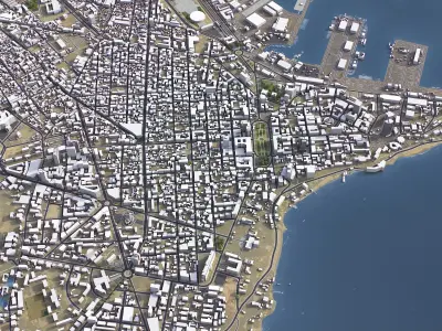 Dakar - 3D City Model Low-poly 3D model