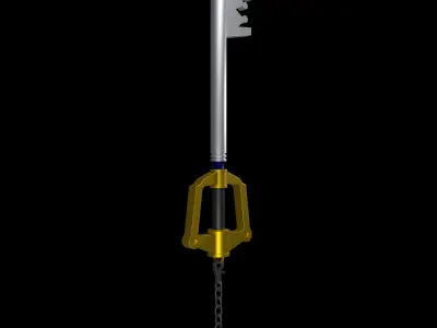 Kingdom Keyblade Low Poly 3D Model Low-poly 3D model
