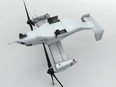 V-22 Osprey Helicopter -2 Low-poly 3D model