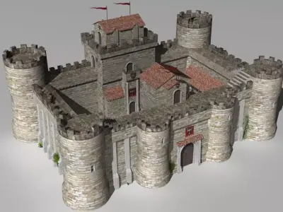 castle keep 3D model