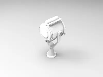 Printable Navy Searchlight 3D print model