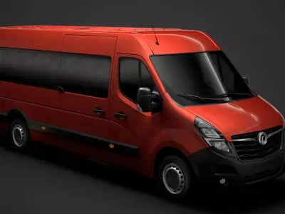 Vauxhall Movano L4H2 MiniBus 2020 3D model