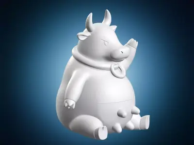 Miniature Miltank Figure 3D print model