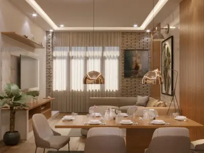  Interior Scene for 3ds max and Corona Renderer 3D model Free 3D model