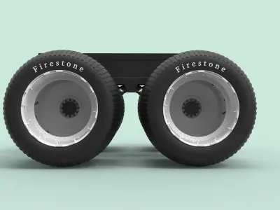 Chassis for Largest Monster Truck 3D model