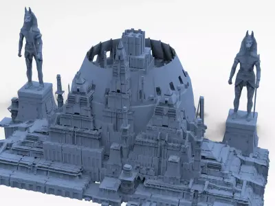 Ancient Egyptian Arena City 1 3D model