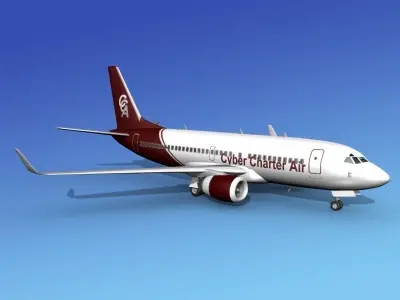 Boeing 737-700ER Cyber Air 3D model