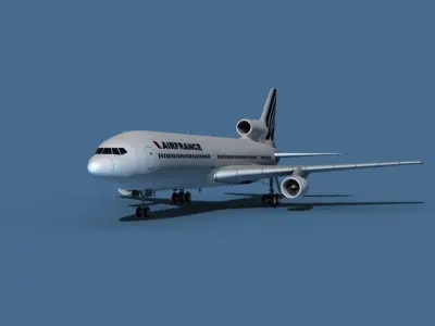 Lockheed L-1011-50 Air France 3D model