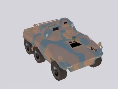 Engesa EE-9 Cascavel EB Low-poly 3D model