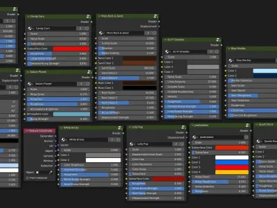 Blender Procedural Material Pack 16 Texture