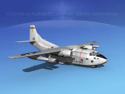 Fairchild C-123K Provider V02 3D model