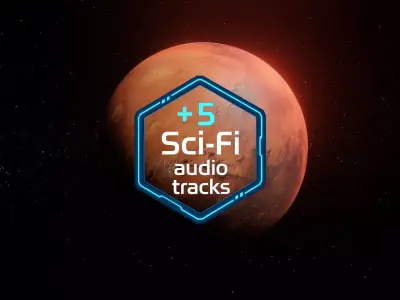 Photorealistic Mars High-Res Textures and Sci-Fi Music Pack Low-poly 3D model
