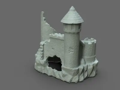 Fish Castle 3D model