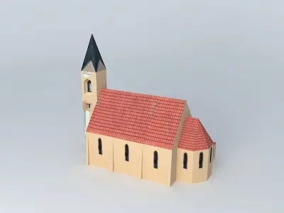 Church in Potoci Bijelo Polje Mostar Free 3D model