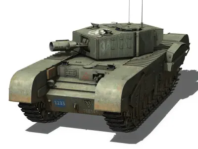Churchill MK III AVRE 3D model