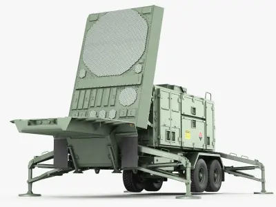 Anti-aircraft system MIM-104 Patriot 3D model