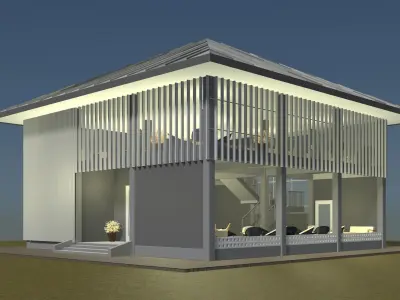 Cafe 25T01 3D model