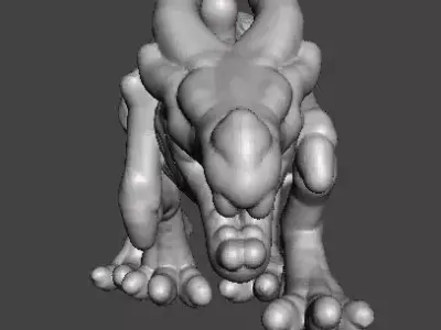 6MM KRAYT DRAGON SKELETON MINIATURE MODEL SCIFI OR FANTASY GAMES 3D print model