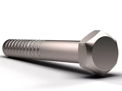 Hex Bolt Low-poly 3D model