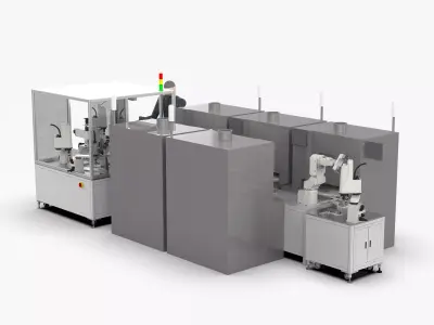 Automatic LED Shell Dispensing Detection Machine 3D model