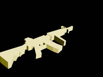 Gun bundle Free 3D model
