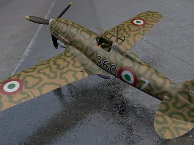 Macchi Mc-205 Veltro 3D model