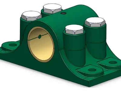 Split fluid bearing Free 3D print model