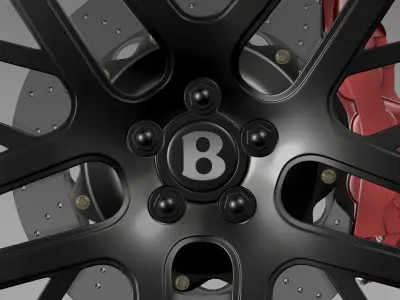 Bentley Continental GT Speed wheel 3D model