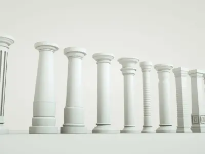 Column Pack 3D model 3D model