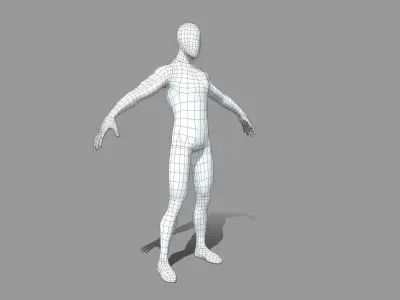 Free Pack - Male Base Mesh Free low-poly 3D model