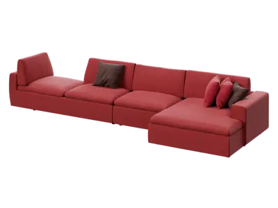  Replica Eldi Sofa Model, Red 